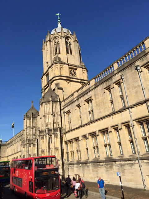 Sunny day in Oxford, United Kingdom.