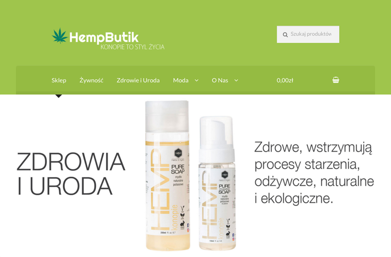 HempButik – Polish hemp eCommerce site