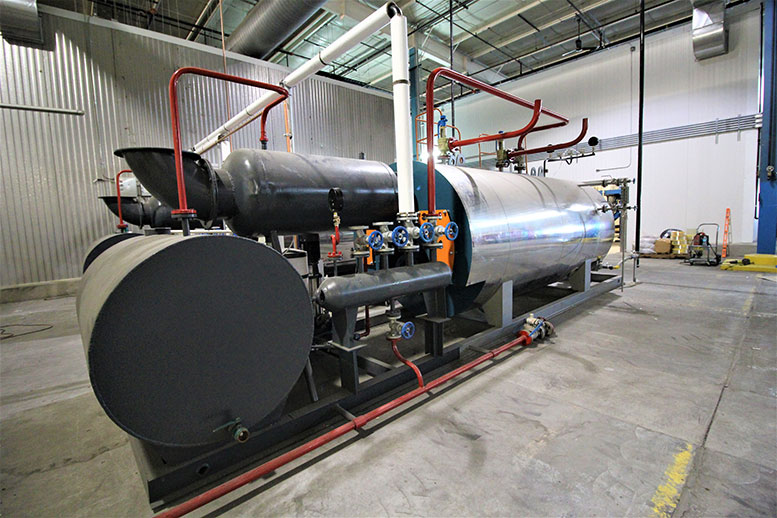 A steam generator in Paragon's Colorado City factory