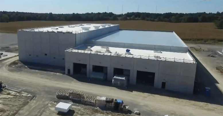 The GenCanna production site is going up in Mayfield, Kentucky, USA