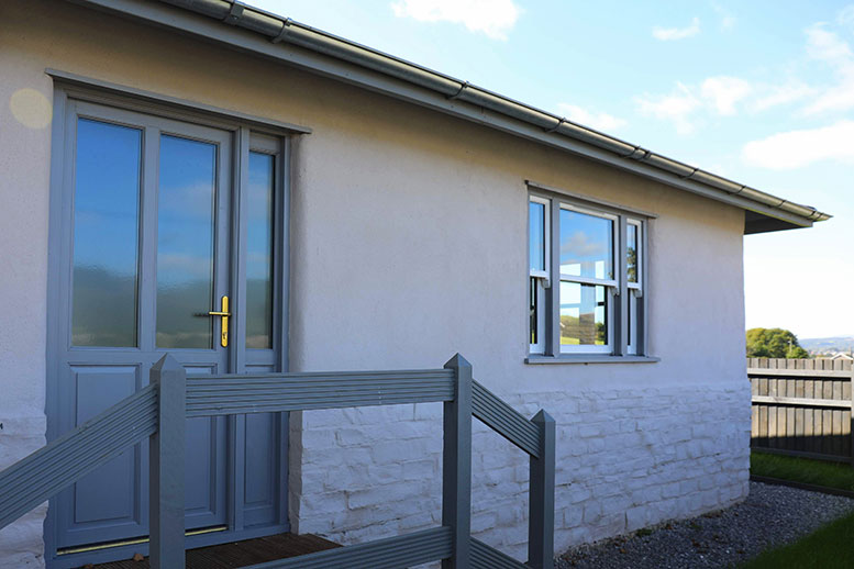 A solid, traditional Welsh bungalow built from hempcrete.