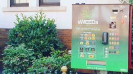 A vending machine offering CBD products in Germany.