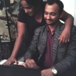 Our technical team put on a flawless show. Nivedita and Dhiraj.