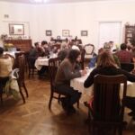 The crew enjoying the amazing hemp-laced vegan, vegetarian (and other) delicacies turned out by Marzenna, Tommy, Agnieszka & Agnieszka.