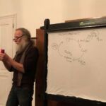 Wolf led the scientific part of the lecture sessions. Most colorfully.